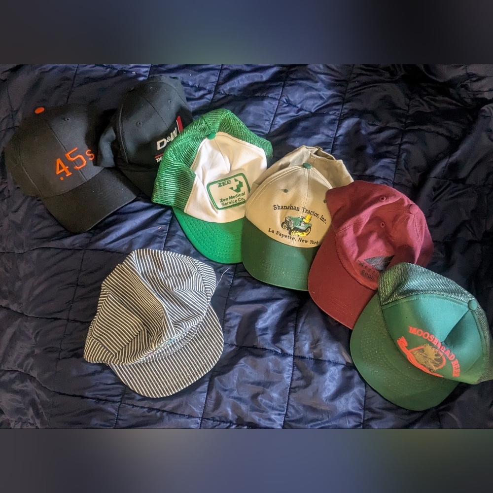USA Hat Lot - Vintage And American Company Trucker Hat Ball Cap Lot